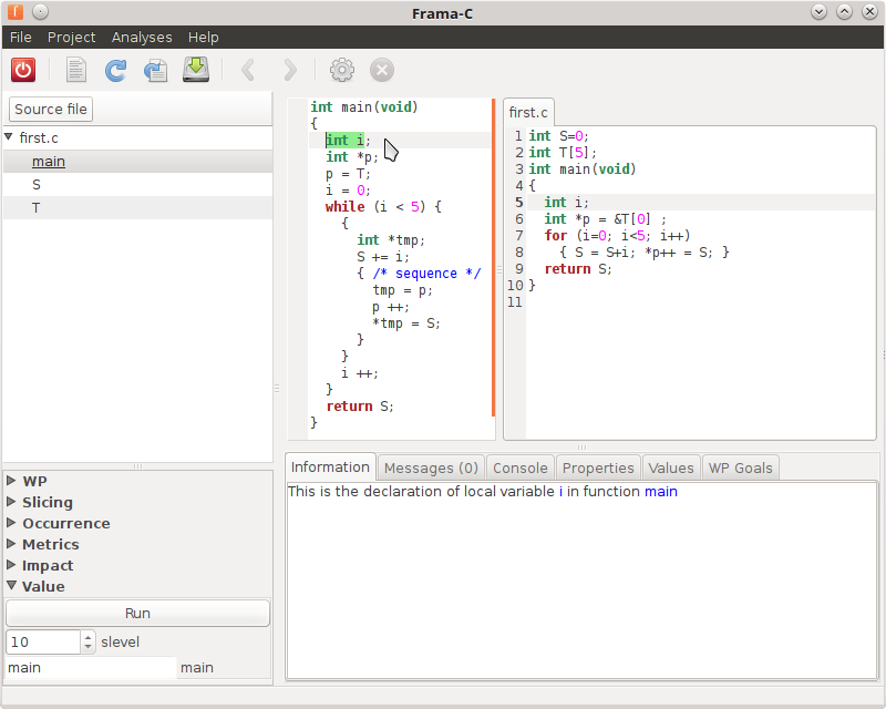 Frama C Framework For Modular Analysis Of C Programs